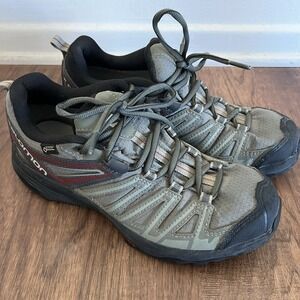Salomon X-Crest GTX Hiking Shoe Mens Size 7.5 Gore Tex Water Resistant Trail